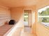 Sauna extérieur Palmako Sanna 4,1m² double vitrage et pergola - 12,6 m² - PALMAKO