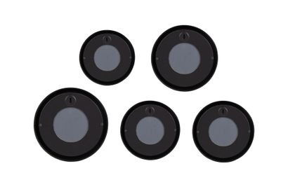 Set de 5 miroirs VIVIEN Ø15 à 25 cm noir - MIRRORS AND MORE