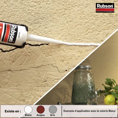 Mastic Acrylique Murs & Fenêtres Acajou 280 ml RUBSON