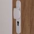 Demi-ensemble de poignée pour porte palière à cylindre Pianosa 195 mm aluminium blanc ALPERTEC