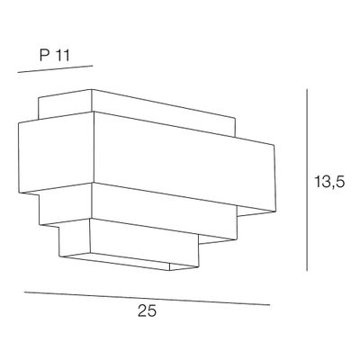 Applique E14 Kaidan blanc 7W - COREP