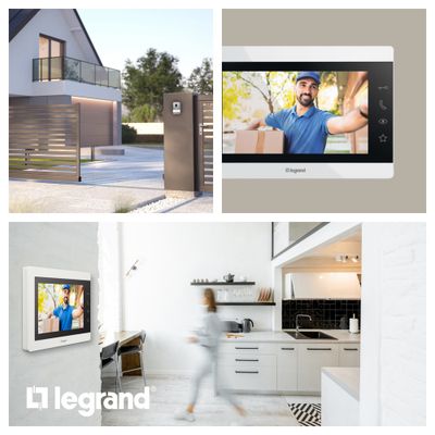 Visiophone écran 7 pouces blanc avec platine - Easykit Essential LEGRAND