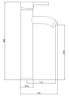 Mitigeur de lavabo haut chromé Altimo EUROPEENNE DE DISTRIBUTION