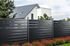 Lames de clôture aluminium claire voie gris texturé EvoluH 21 - 21 x 145 x 2000 mm - lot de 4 lames - DEBARGE