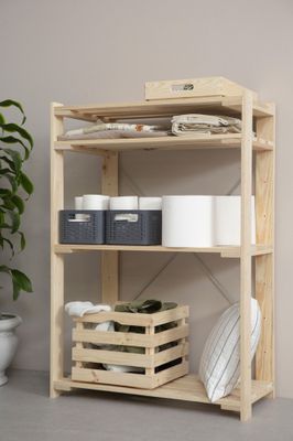 Etagère Nova 3 tablettes en pin massif 110 x 76,5 x 38,5 cm ASTIGARRAGA