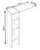 Kit de dressing EMA blanc 180 x 120 x 40 cm OFITRES