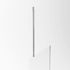 Barre de fixation plafond chromee 60 cm redécoupable paroi de douche à l'italienne AURLANE