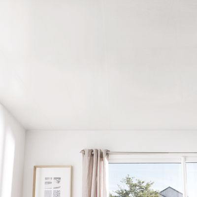 Lambris PVC Exatop jointif blanc mat lisse - 8 x 375 x 4000 mm - GROSFILLEX
