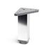 Pied carré réglable hauteur 150 mm aluminium REI