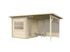 Sauna extérieur Palmako Sanna 5 places 4,1m² avec pergola - 14,4m² - PALMAKO