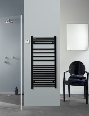 Sèche-serviettes à inertie fluide ANGORA 500W noir mat - ACOVA