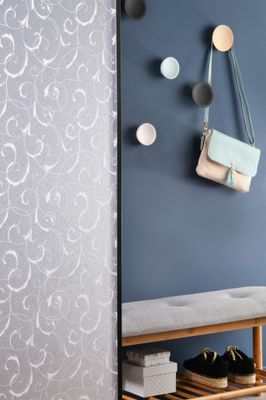 Film adhésif vitrostatique 1,5mx0,45m volute VENILIA