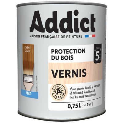 Vernis bois mat chêne clair 0,75 L - ADDICT