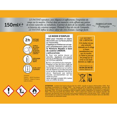 Cire à effet décoratif patiné incolore 150 mL - LIBERON