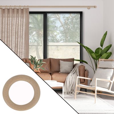 Anneaux en bois diam 56 mm Finition Bois par 10 - MOBOIS