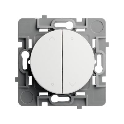 Interrupteur volet roulant 2 boutons blanc Casual Evo - DEBFLEX