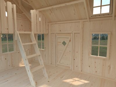 Maisonnette  pour enfant Bois Naturel  Marie 5,4m2 Livraison à domicile incluse