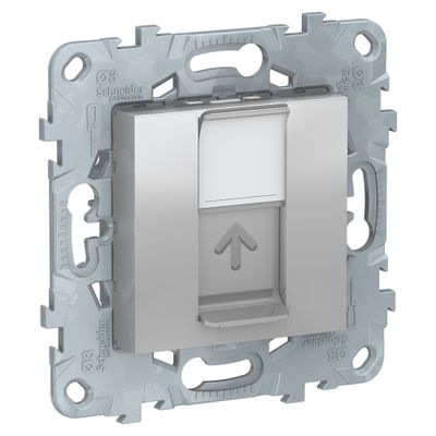 Prise RJ45 grade 2 catégorie 6 blindé aluminium - Unica SCHNEIDER ELECTRIC