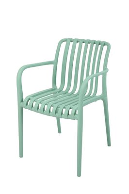 Fauteuil de jardin BARI polypropylène vert pastel - BOCARNEA