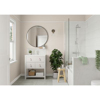 Peinture Crème de Couleur Cuisine et Bain Satin Lin Clair 2 L - DULUX VALENTINE