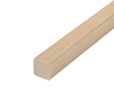 Tasseau hêtre raboté non traité - Ép.18 x l.22 mm - L.2.00 m - MS BOIS