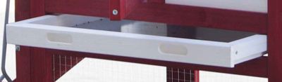 Poulailler standard bicorps couvert avec toit bitumé 2 pentes rouge et blanc 0,94 m² , Livraison à domicile incluse - HABRITA