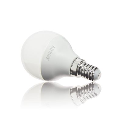 Ampoule LED SMD E14 opaque 5,3W = 470 lumens blanc neutre - XANLITE