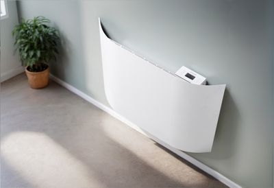Radiateur à inertie sèche OVIDO 1000W blanc horizontal - QLIMA