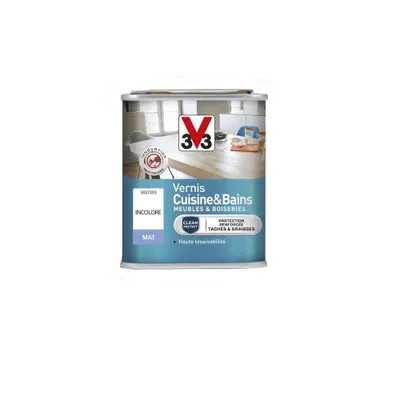 Vernis Pur Protect cuisine et bains mat incolore 250 mL - V33