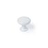 Bouton de meuble rond zamak blanc pore diamètre 20 mm REI
