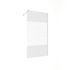 Paroi de douche à l'italienne 100x195 cm profilé chrome verre sérigraphié 6 mm Serenity - OCEA