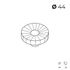 Bouton de meuble bois fleur diamètre 44 mm REI