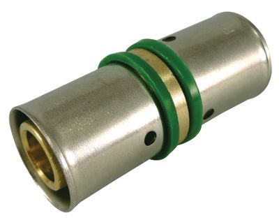 Jonction à sertir égale pour tube PER diamètre 16 mm