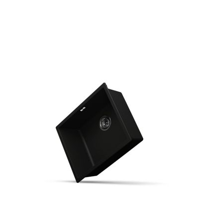Evier de cuisine composite noir 55x45 cm 1 bac - NORD INOX