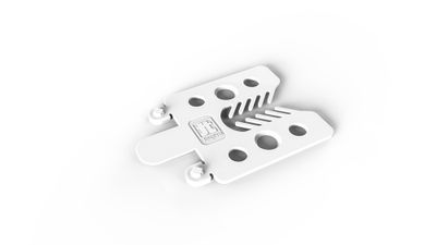 Cale fourchette épaisseur 1 ,2, 3 et 5 mm en seau de 400 pièces JOUPLAST TMP CONVERT