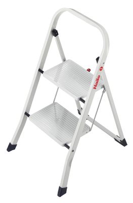 Marchepied acier K10 2 marches blanc HAILO