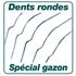 Balai à gazon fil rond 20 dents manche bois LEBORGNE