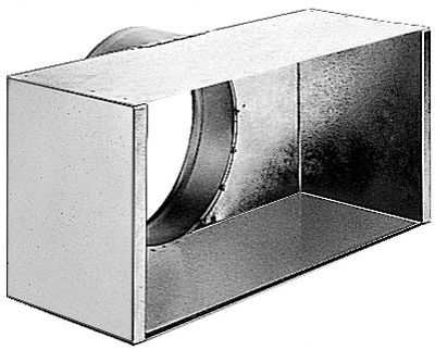 Plénum en acier galvanisé 400x150mm diamètre 160 ALDES