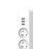 Multiprise avec interrupteur 4 prises + 3 USB-A 1,5m blanc - QUARX