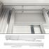 Tringle ouverture en métal au centre 2.60 m 24 x 16 mm Finition Blanc - MOBOIS