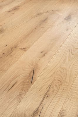 Parquet chêne clipsable brossé huilé naturel - 12/3 x 190 x 1900 mm - HKS