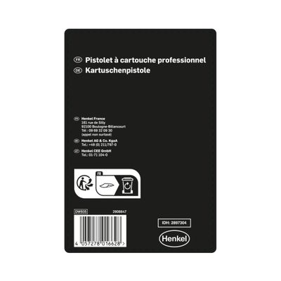 Pistolet à mastic et colle démultipliant Profi 2 - RUBSON