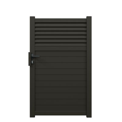 Portillon aluminium JASMIN l.1,00 x H.1,634 m gris quartz livraison directe à domicile GARDEN GATE