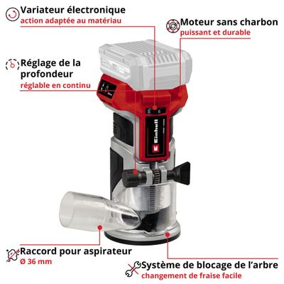Affleureuse sans fil TP-ET 18 Li BL - EINHELL
