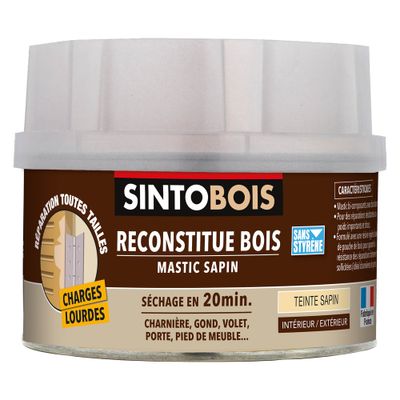 Mastic reconstituant bois sapin 550 gr SINTOBOIS