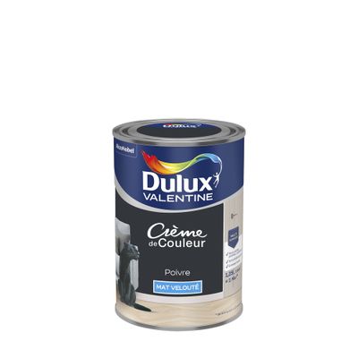 Peinture Crème de Couleur Poivre mat 1,25 L - DULUX VALENTINE