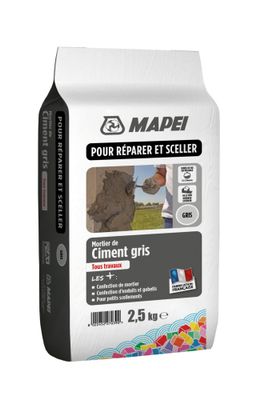 Ciment gris 2,5 kg MAPEI
