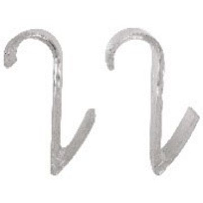 Crochet transparent pour sèche-serviettes à tubes ronds, lot de 2