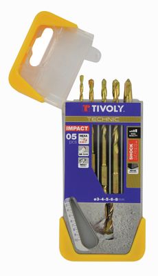 Forêts béton en Shock Series diamètre 3 à 8 mm par 5 TIVOLY