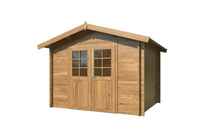 Abri de jardin bois autoclave Marron Valentine 6,1m2 Livraison à domicile incluse